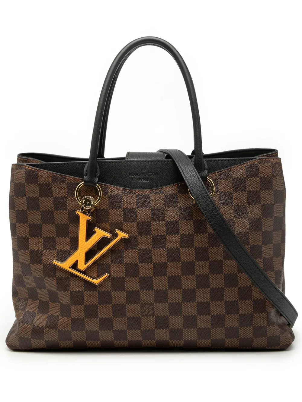 Louis Vuitton Pre-Owned 2019 Damier Ebene Riverside satchel - Black