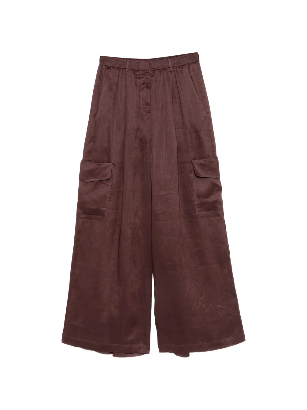 Isabelle Blanche wide-leg palazzo pants - Brown