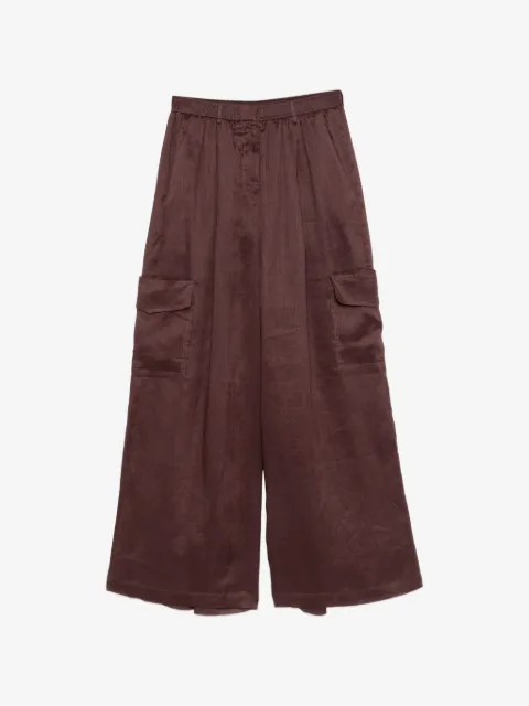 Isabelle Blanche pantalones palazzo con diseño ancho