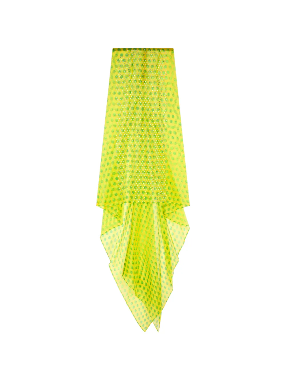 DRIES VAN NOTEN embellished silk maxi skirt - Giallo