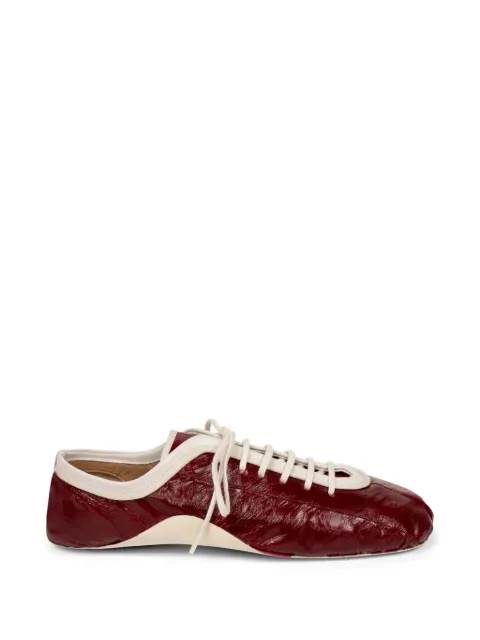 DRIES VAN NOTEN Leren leather ballerina sneakers