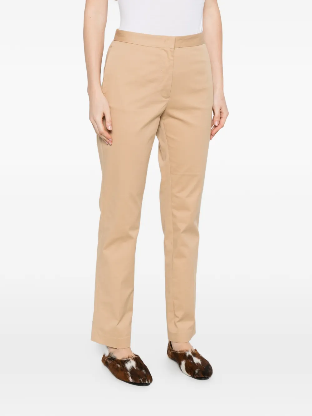 Fabiana Filippi Broek met drukknopen Beige