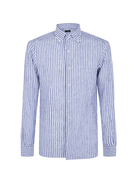 Barba striped linen shirt