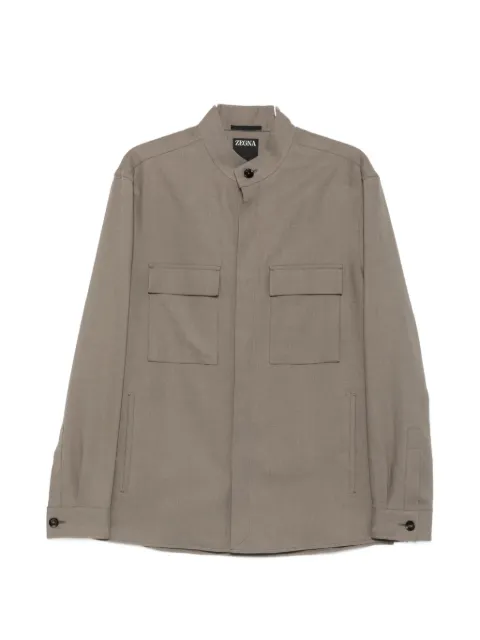 Zegna buttoned pocket overshirt