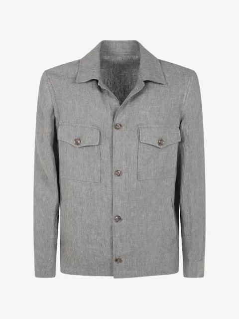 Barba linen shirt jacket