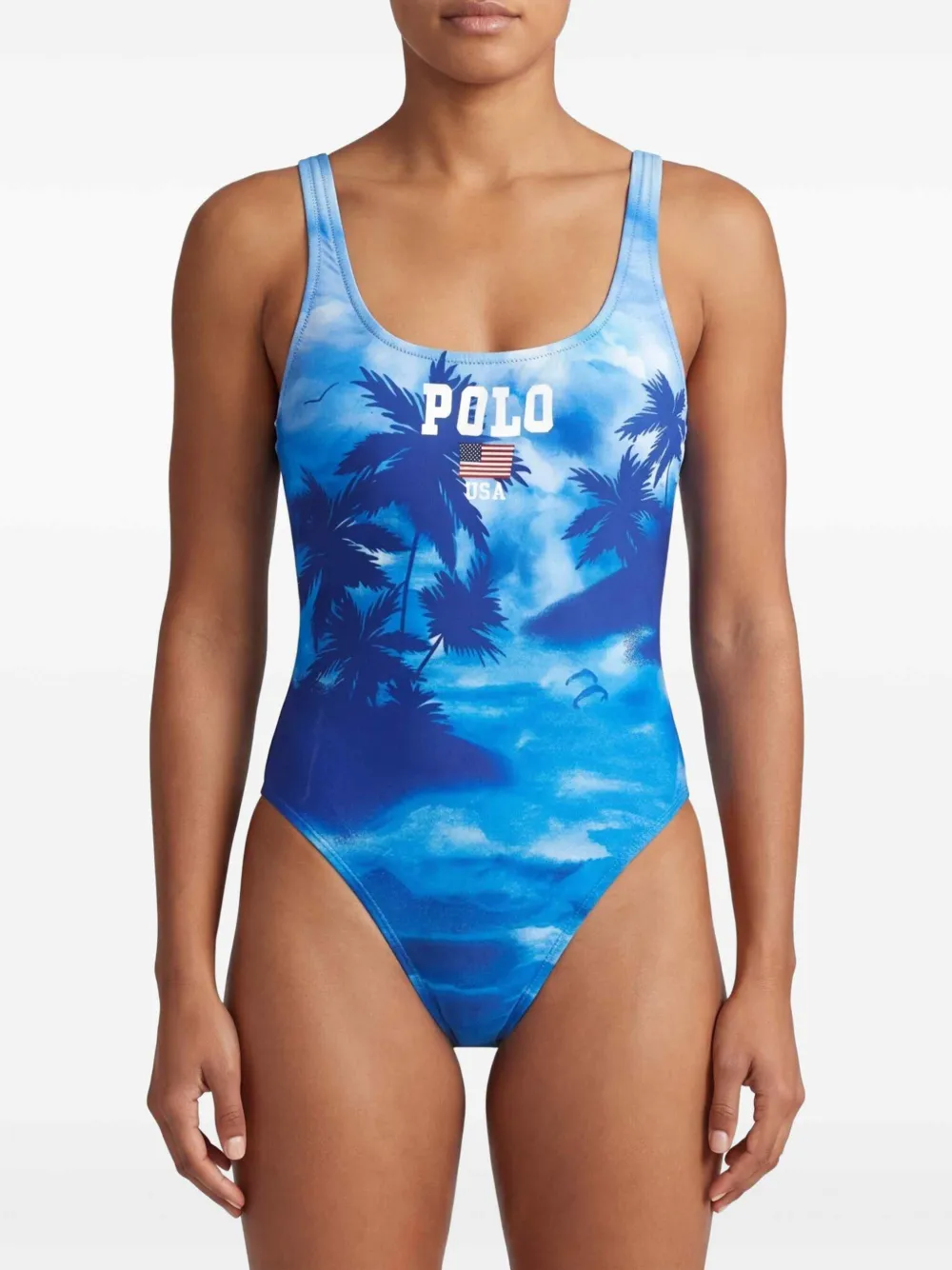 Polo Ralph Lauren Badpak met patroon Blauw