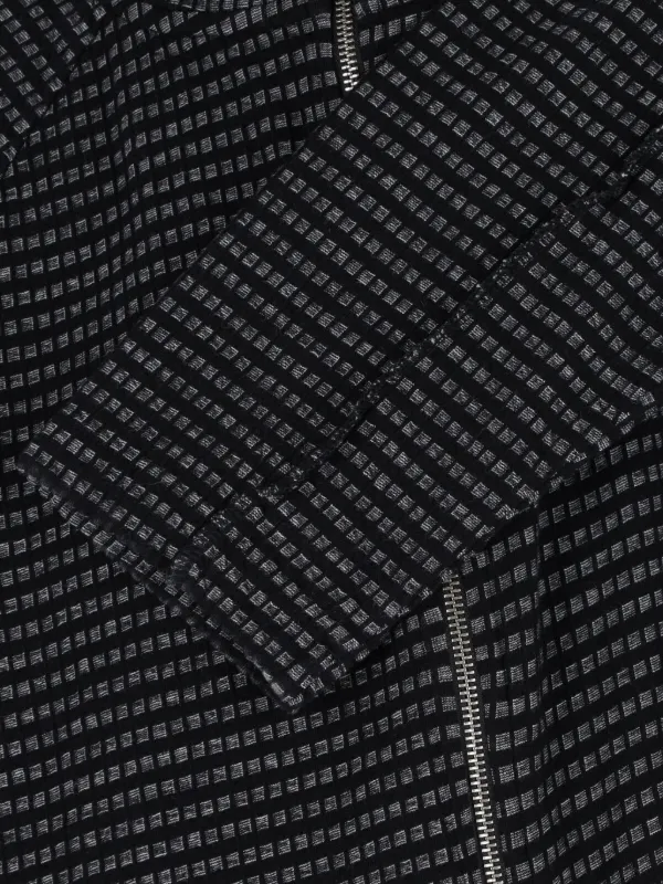 Mfpen zip-up Checked Cardigan | Black | FARFETCH ZA
