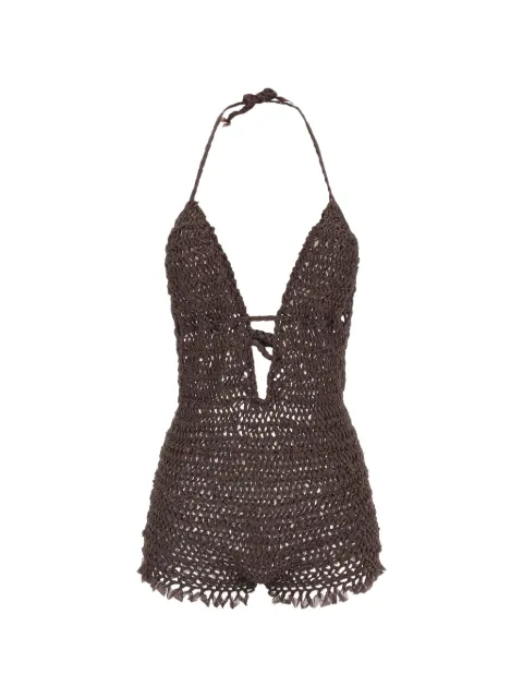 ALLIS BEACHWEAR V-neck bare back jumpsuit