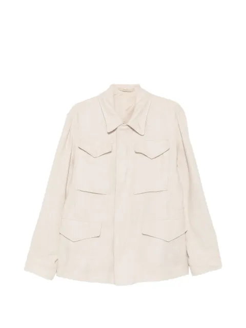 Eleventy four-pocket linen jacket