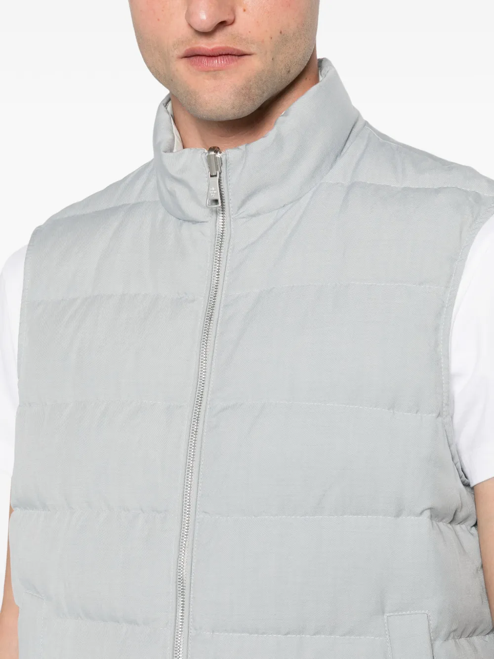 Eleventy Gewatteerde bodywarmer Grijs