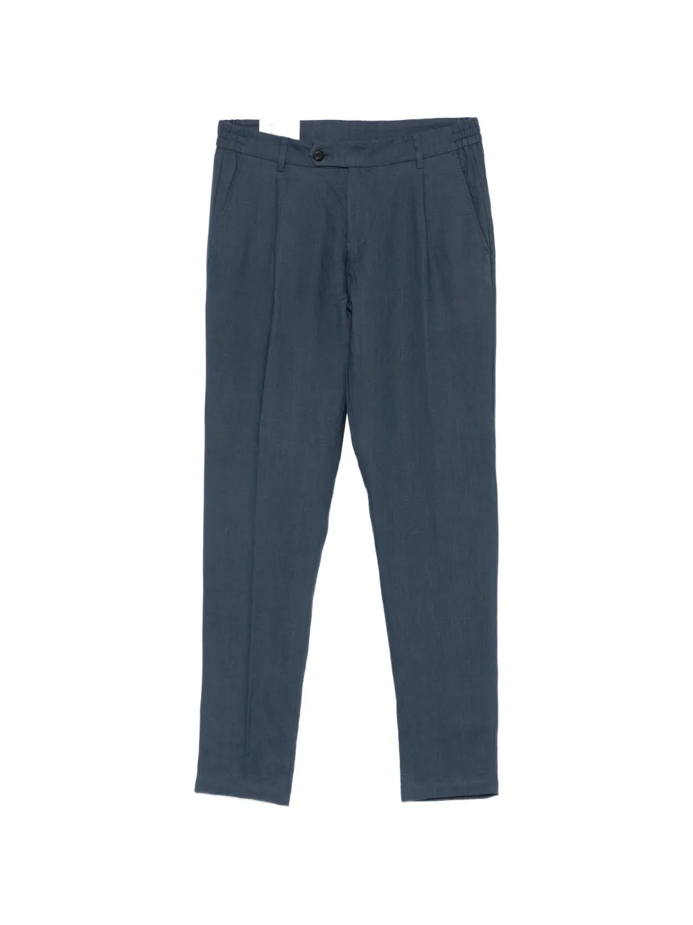 Eleventy pleated linen trousers - Blu