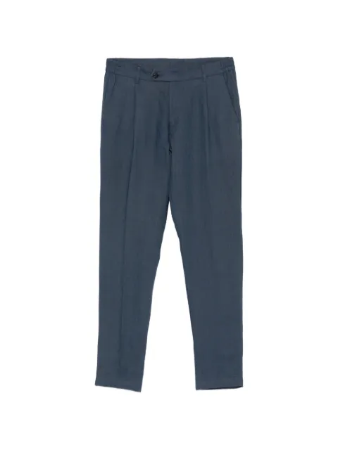 Eleventy pleated linen trousers