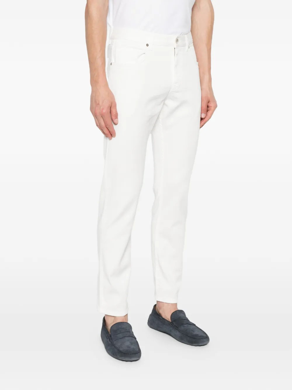 Eleventy Jeans met vijf zakken Wit