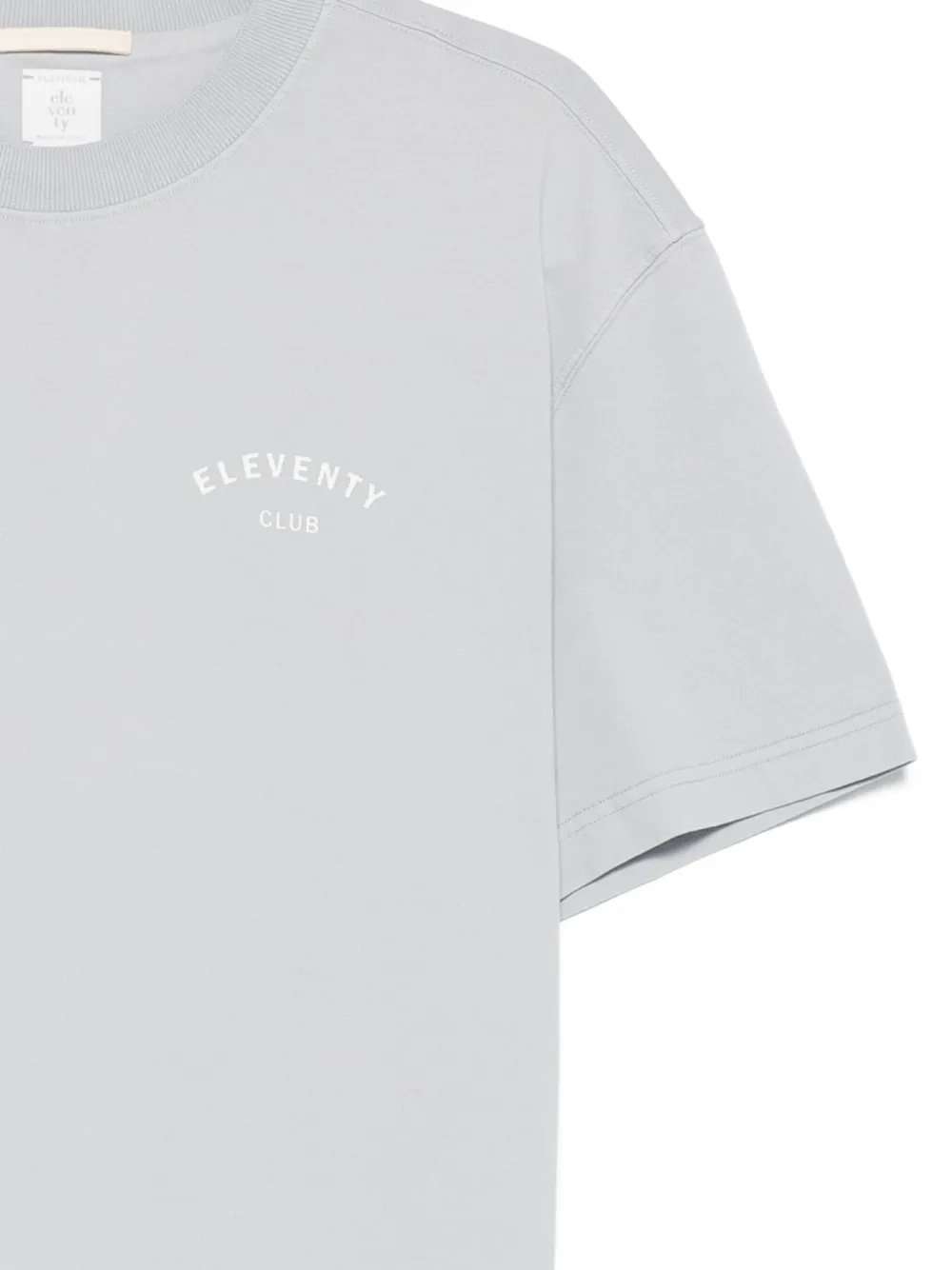 Eleventy T-shirt met logoprint Grijs