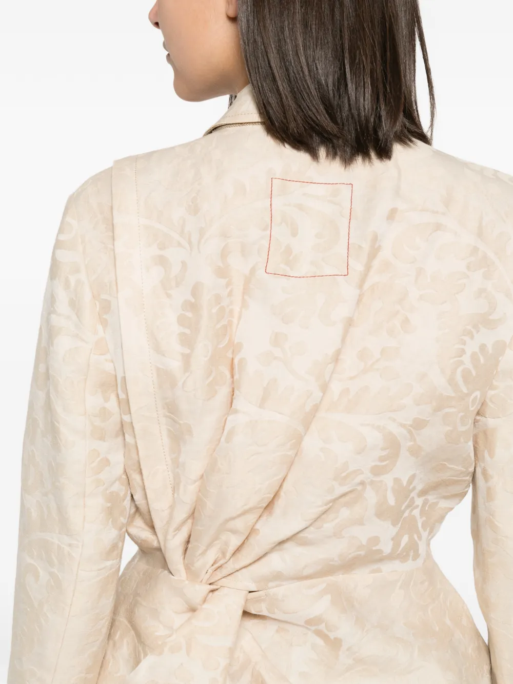 Uma Wang Kylie asymmetrische blazer Beige