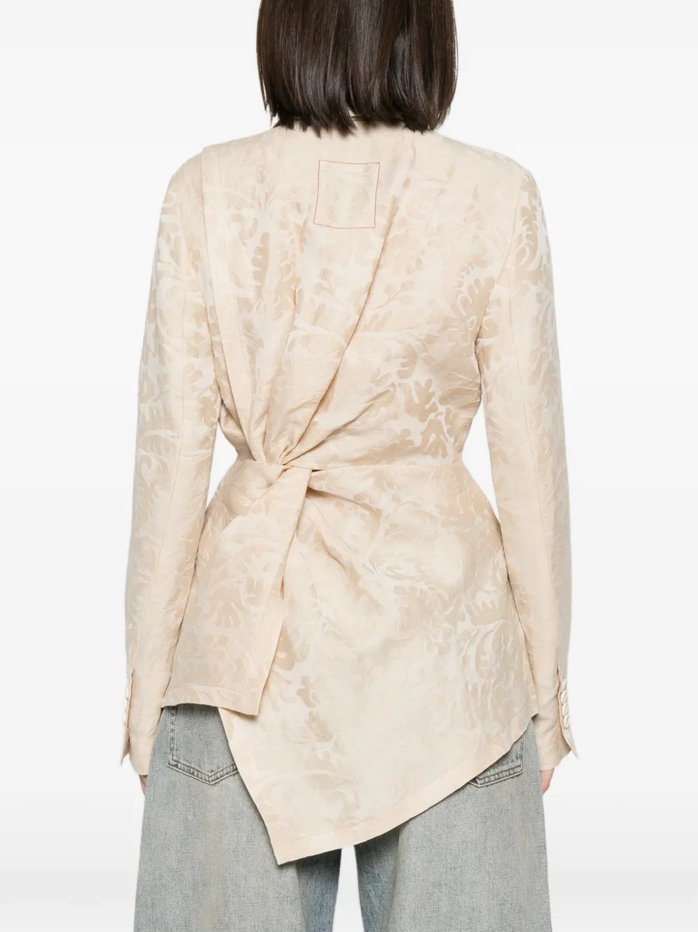 Uma Wang Kylie asymmetrische blazer Beige