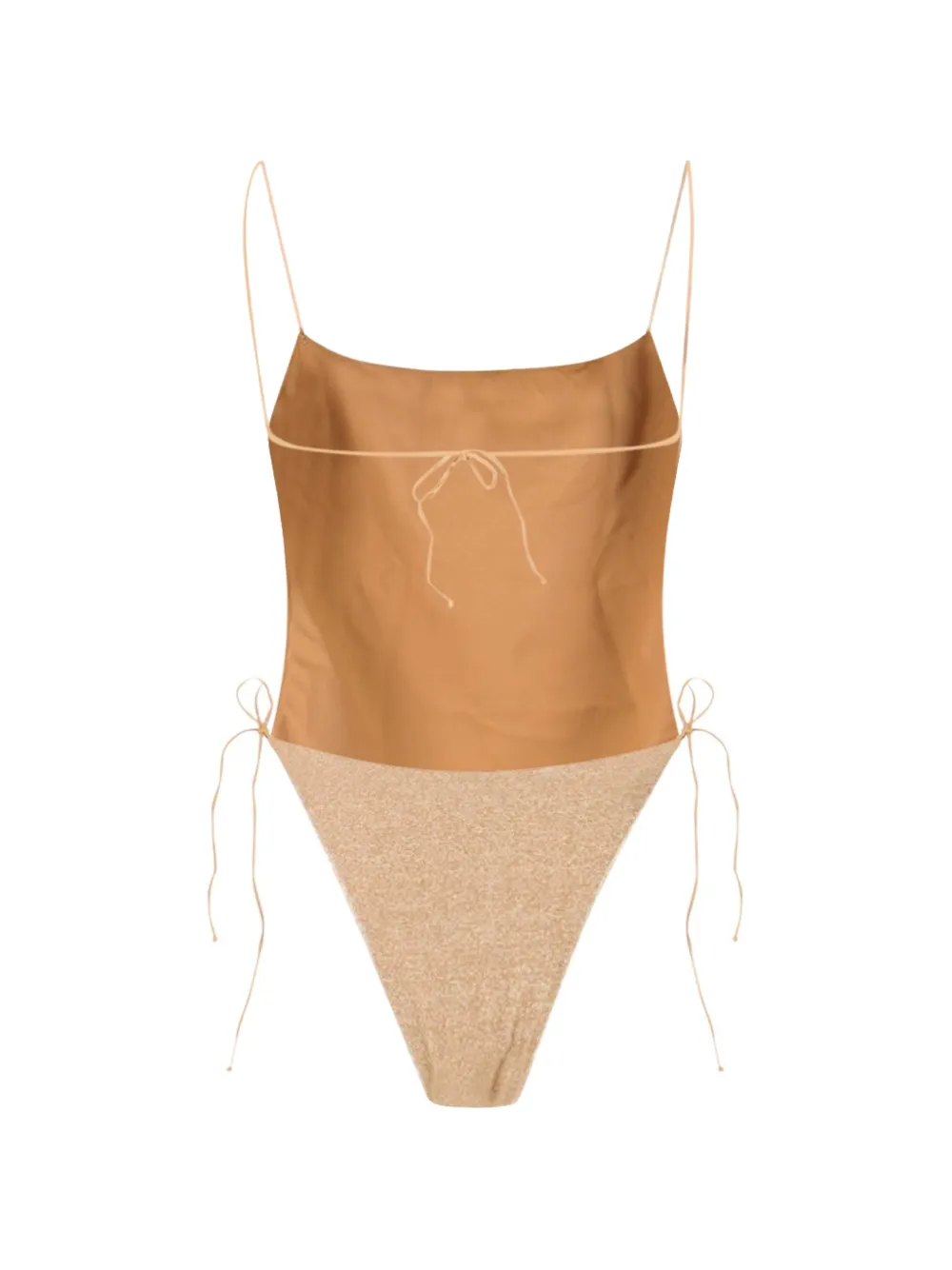 Oséree Badpak met lurex afwerking Beige