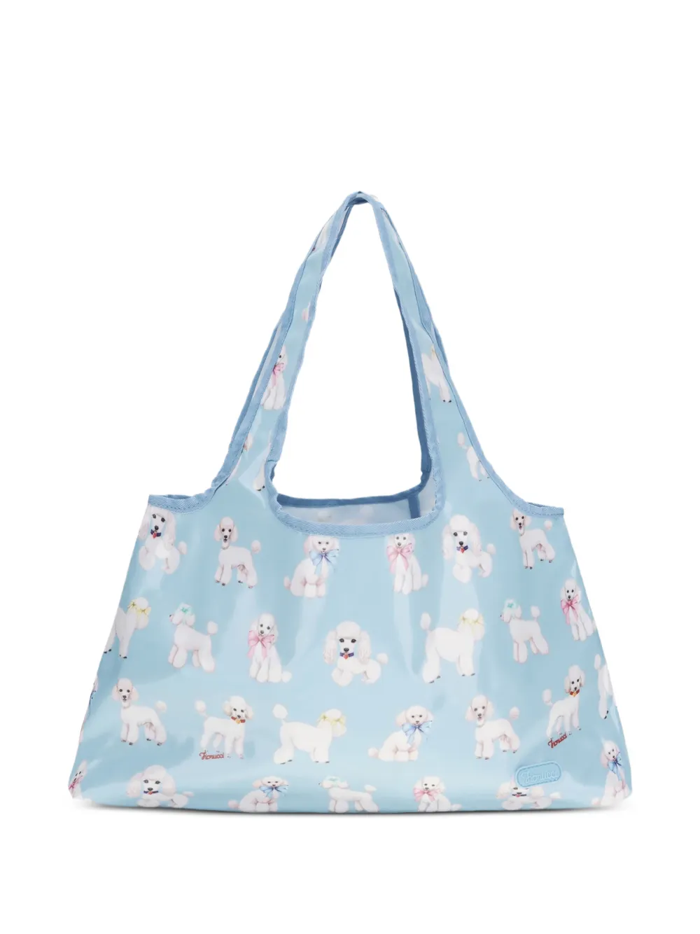 Fiorucci poodle-print tote bag - Blu