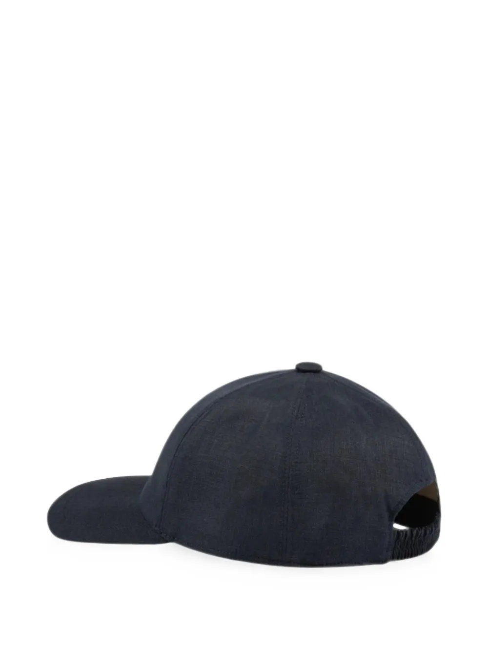 Aurélien linen baseball cap Zwart