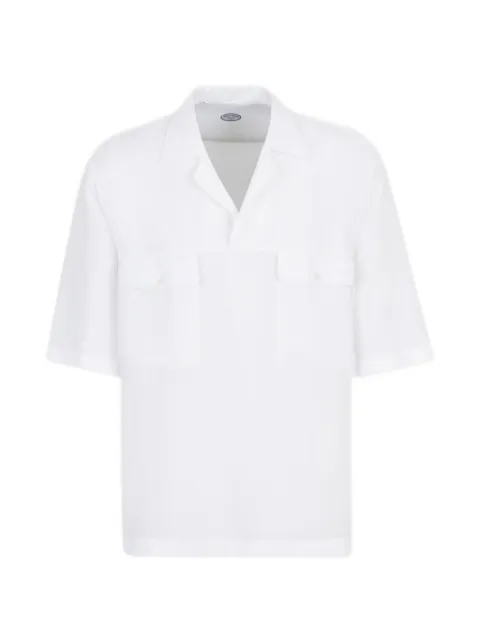 Vincenzo Di Ruggiero camp-collar flap-pocket T-shirt