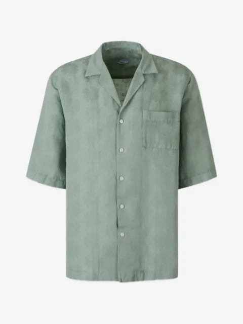 Vincenzo Di Ruggiero floral-jacquard short-sleeve shirt