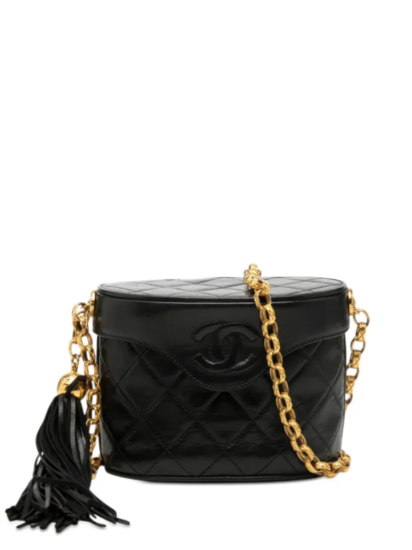 CHANEL Pre-Owned 1989-1991 ココマーク マトラッセ ラムスキン
