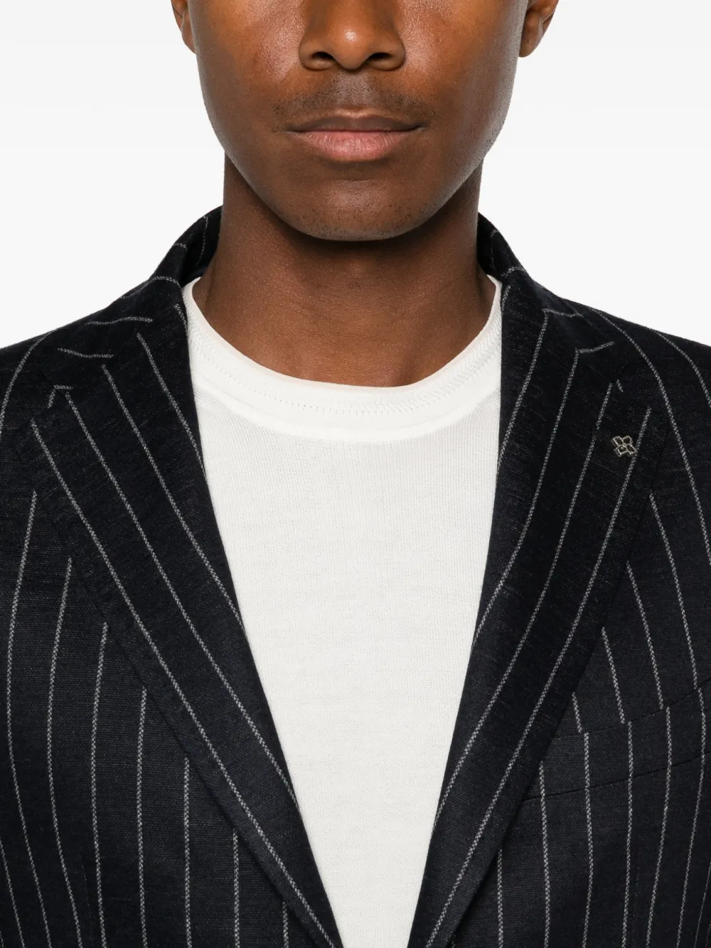 Tagliatore Gestreepte blazer Blauw