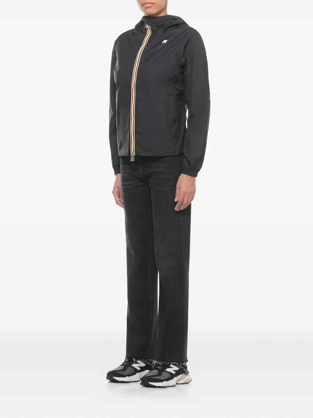  K-way Chaqueta Reversible Con Capucha - Negro 