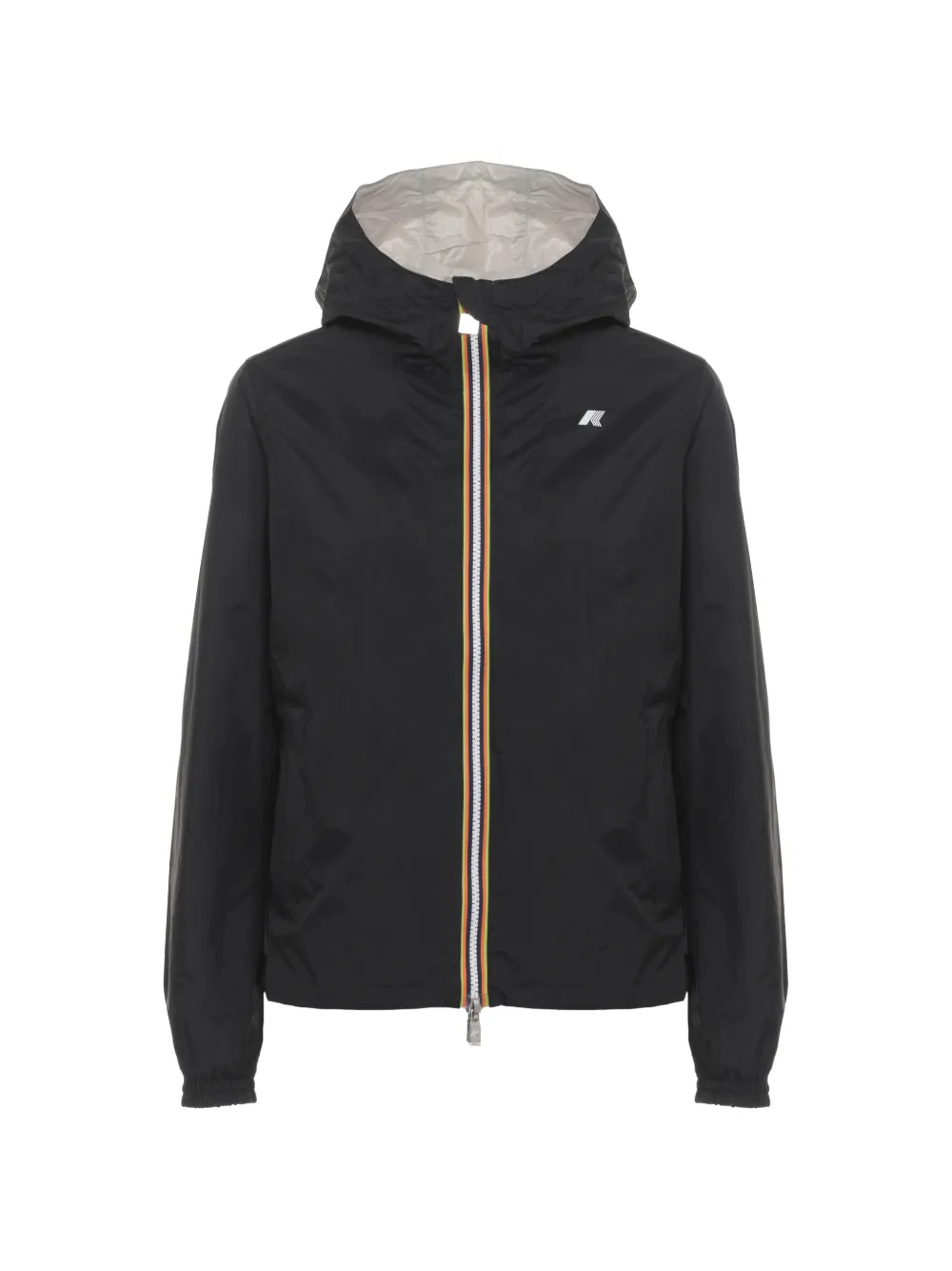 K-Way hooded reversible nylon jacket - Nero