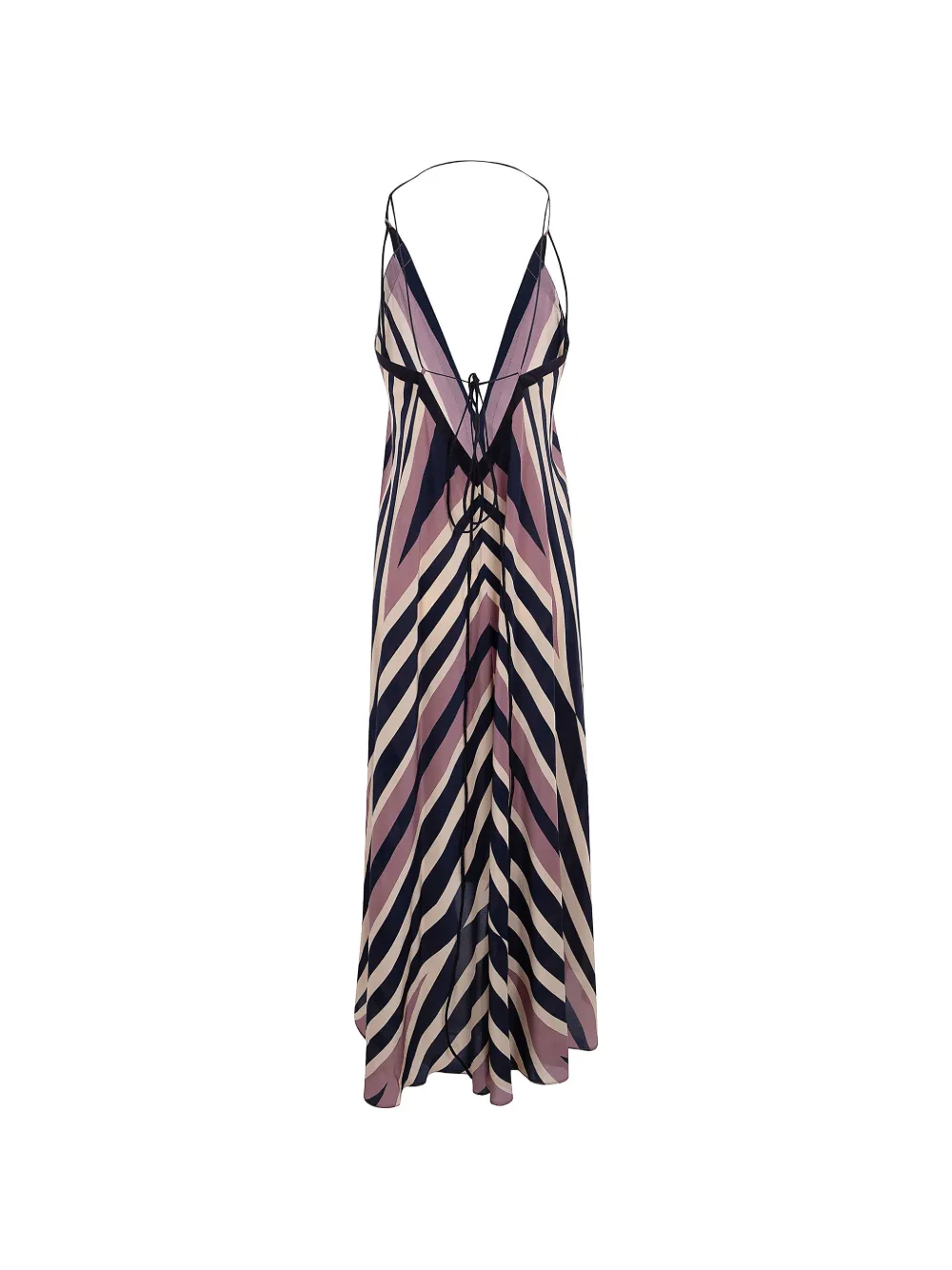  Volantis Vestido Sunset A Rayas - Azul 