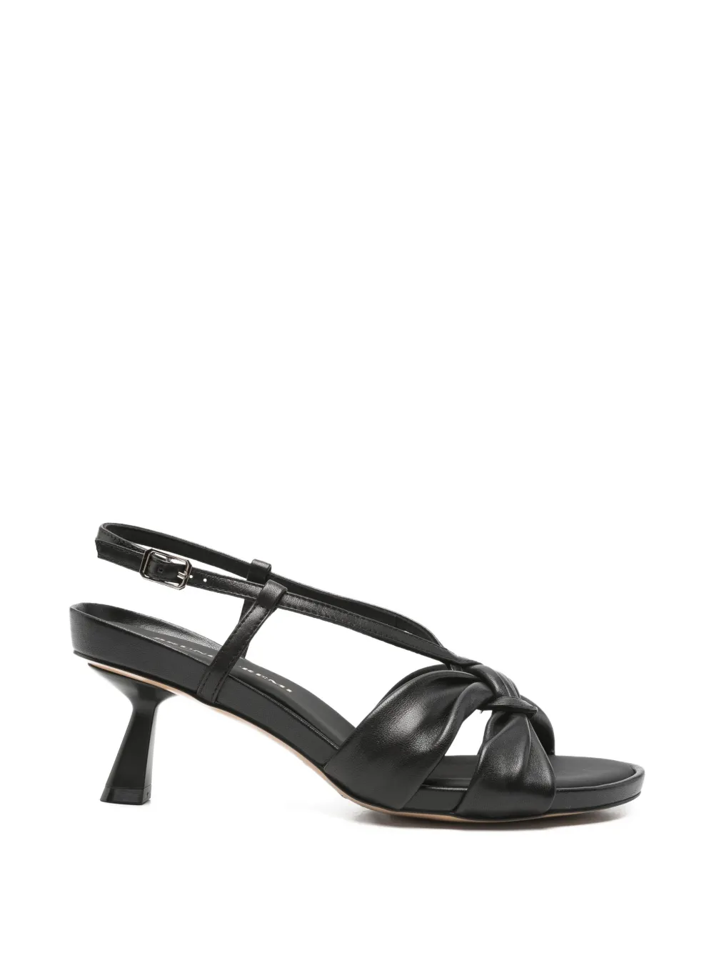 Bruno Premi knotted leather sandals Zwart
