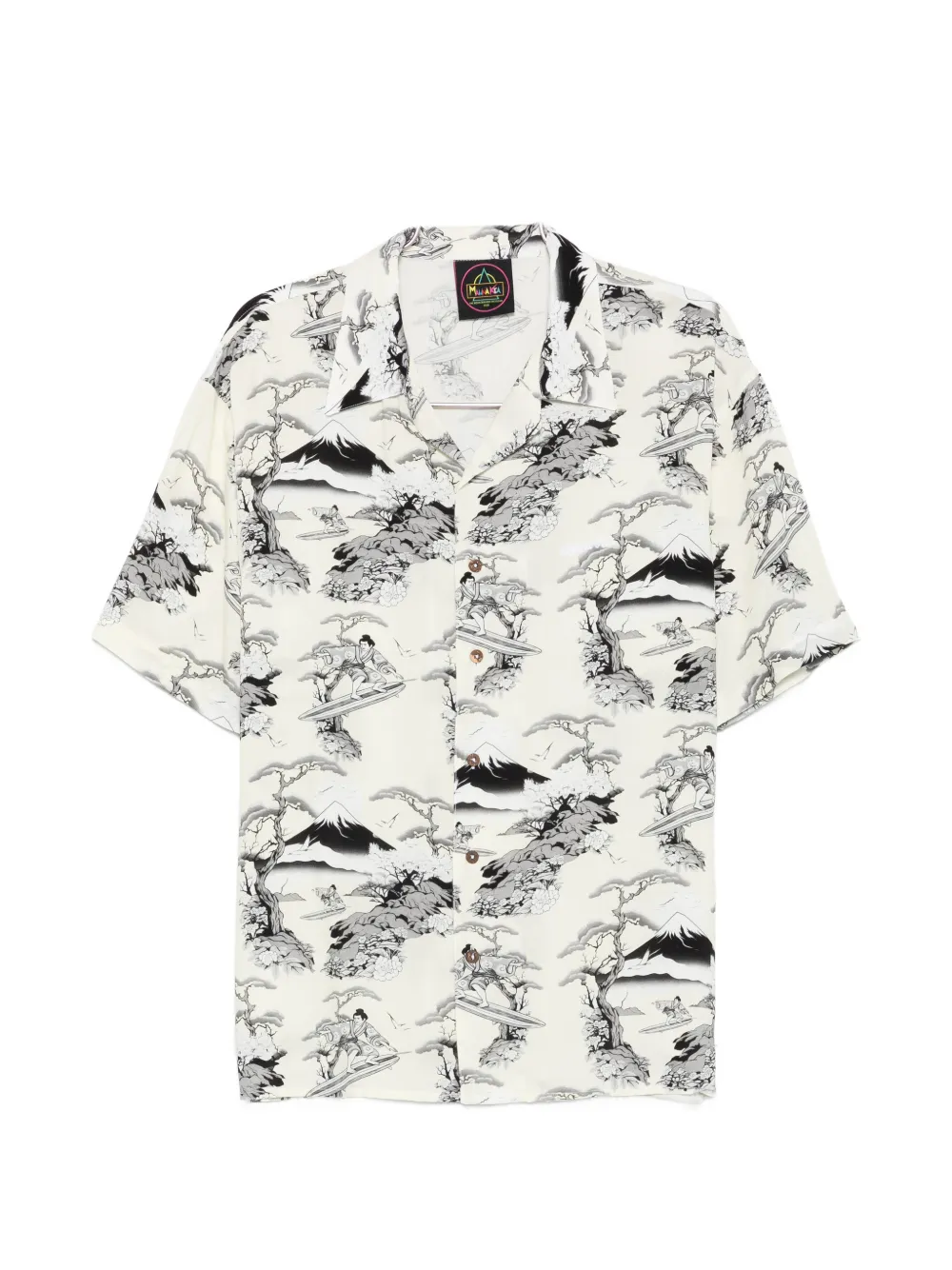 Mauna Kea graphic-print camp-collar shirt - Toni neutri