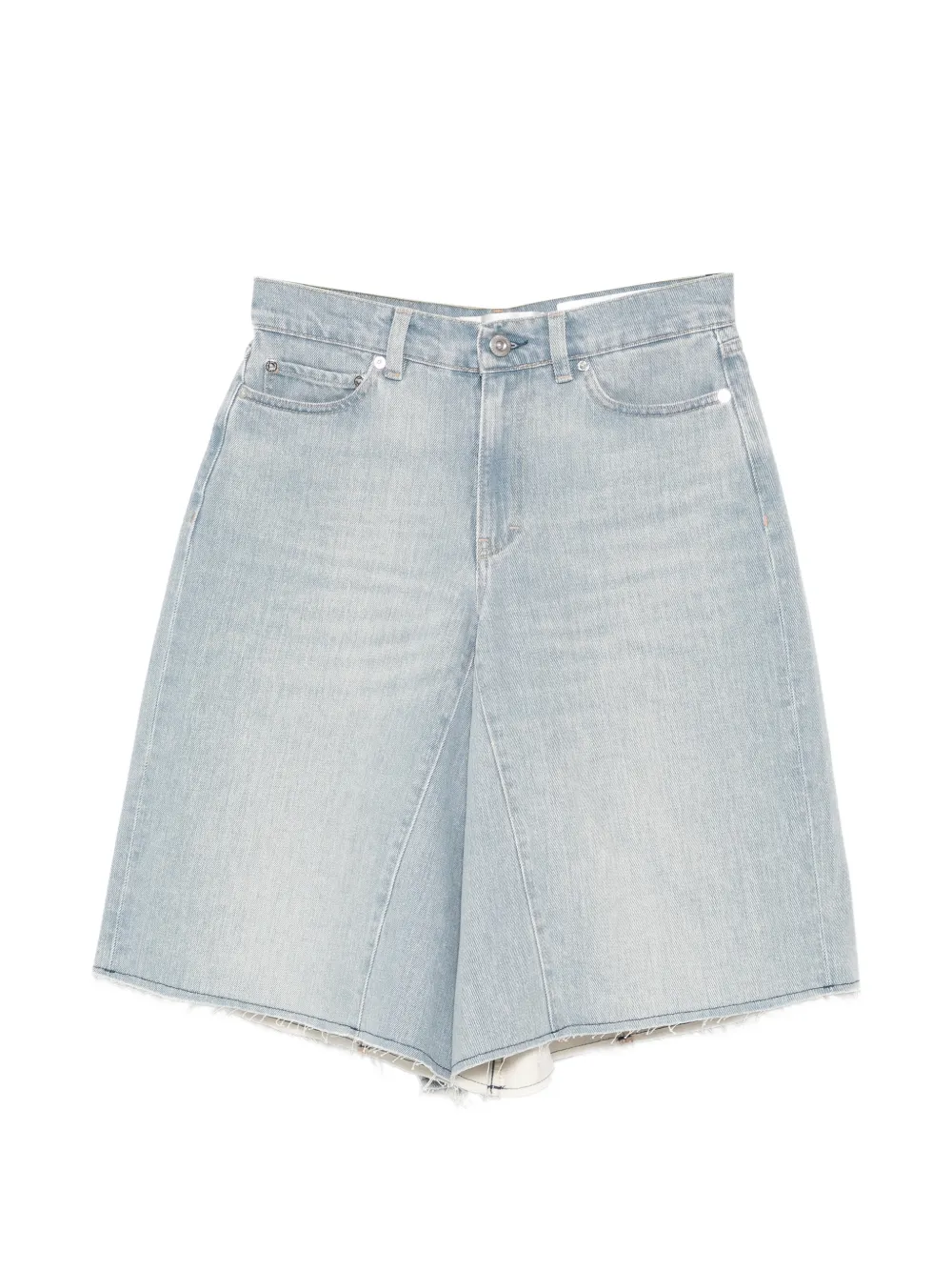 OUR LEGACY raw-edge wide-leg shorts - Blu