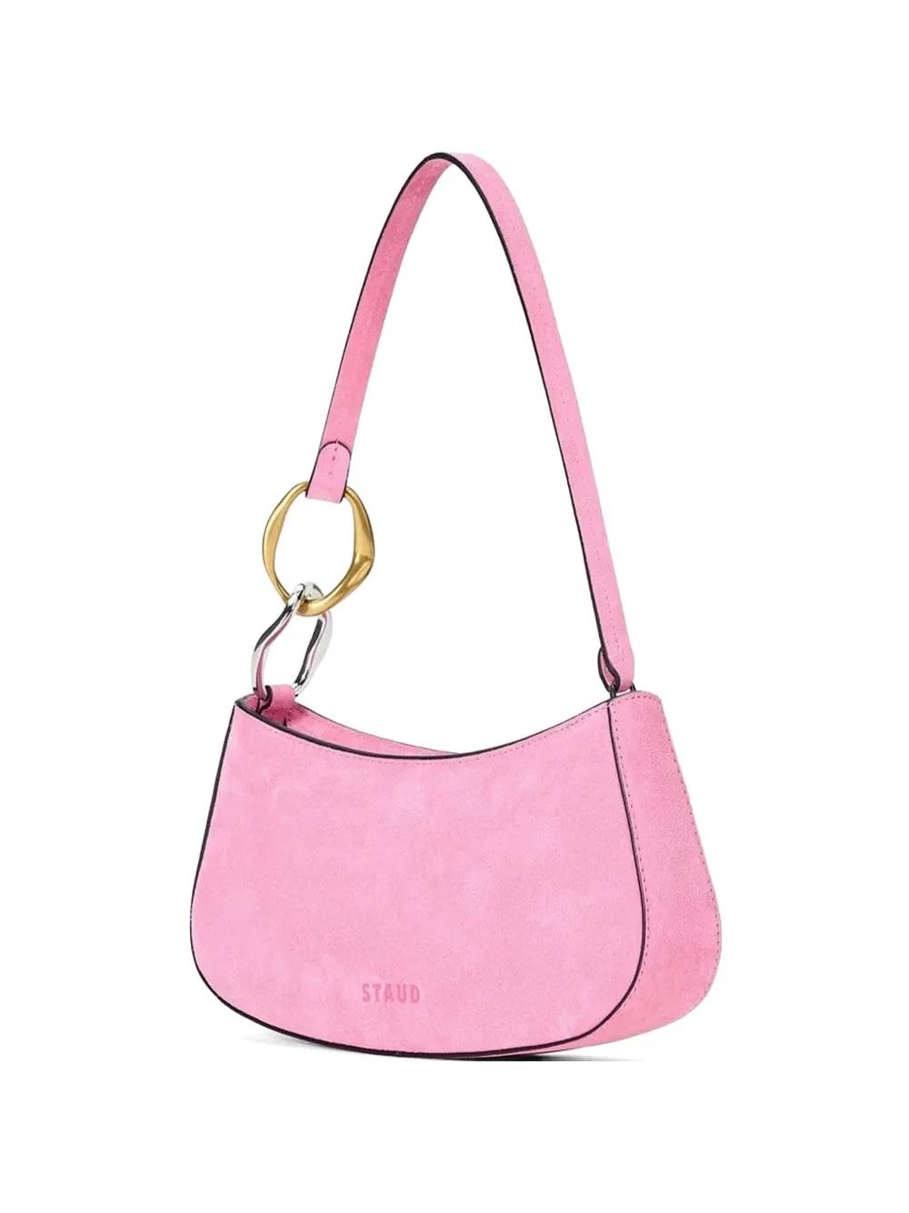 STAUD Ollie suede tote bag - Rosa