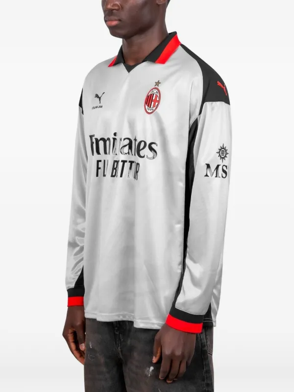 PUMA AC Milan 長袖シャツ Lサイズ PUMA x AC Milan x Slam Jam long-sleeve T-shirt | Silver | FARFETCH