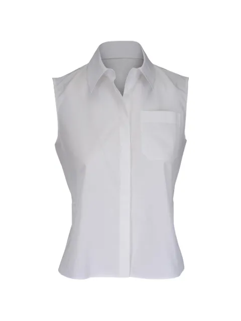 Akris pocket sleeveless blouse