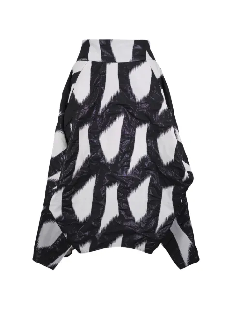 Zero + Maria Cornejo Nio flared geometric-pattern skirt