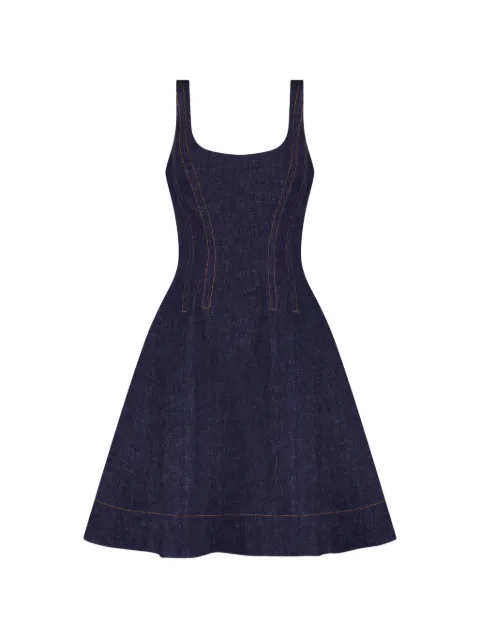 Lela Rose seamed denim dress