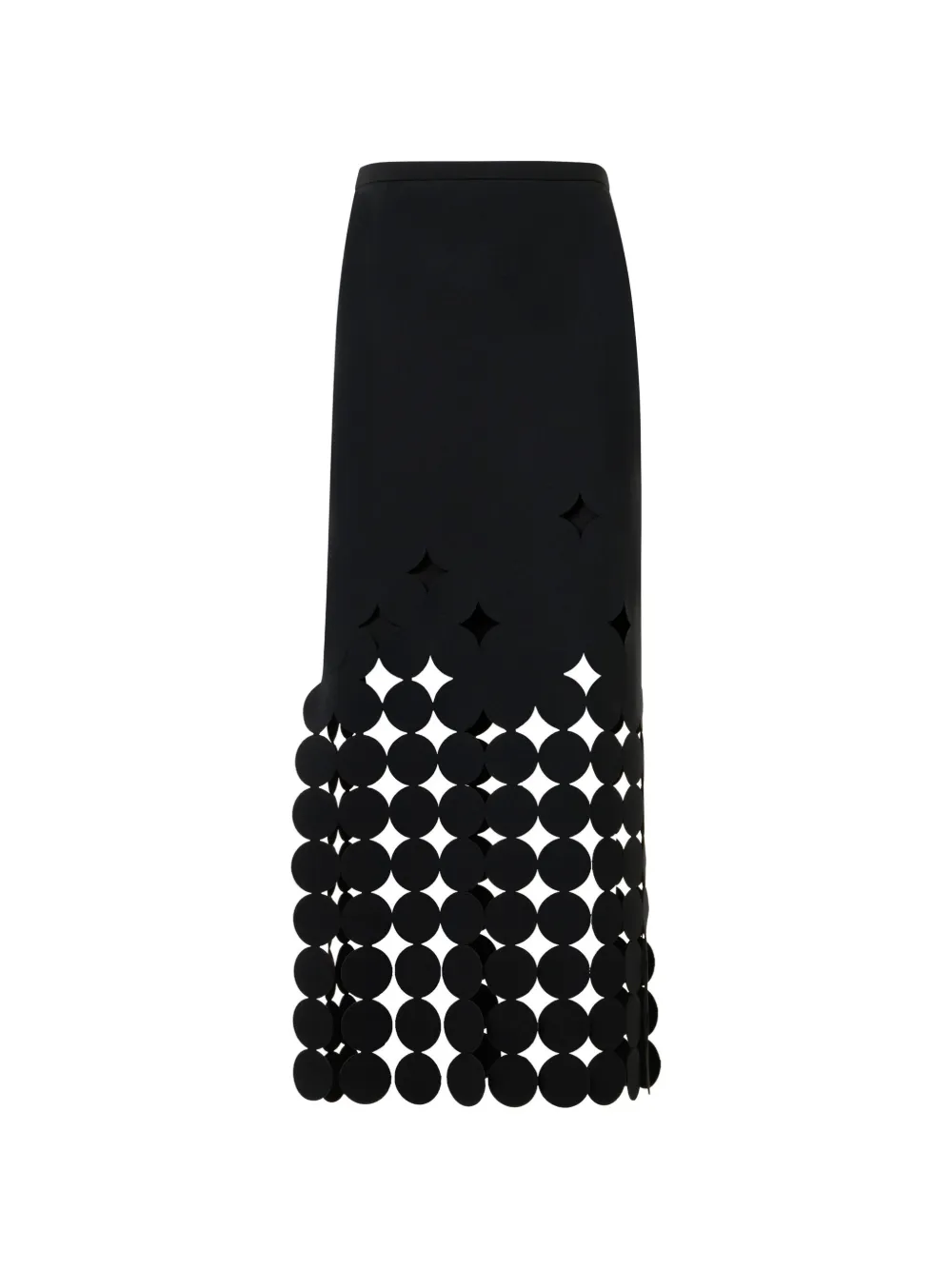 Akris Punto Dropping Dot cut-out skirt - Nero