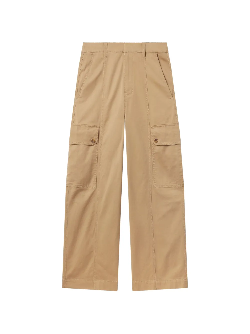 A.L.C. Carter buttoned patch-pocket trousers - Toni neutri