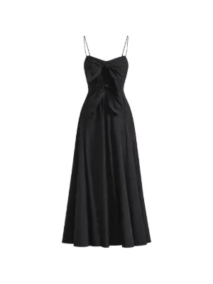 STAUD Trinity lace-insert Maxi Dress | Brown | FARFETCH