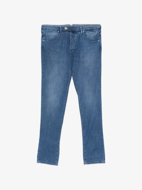 Incotex jean slim à effet délavé