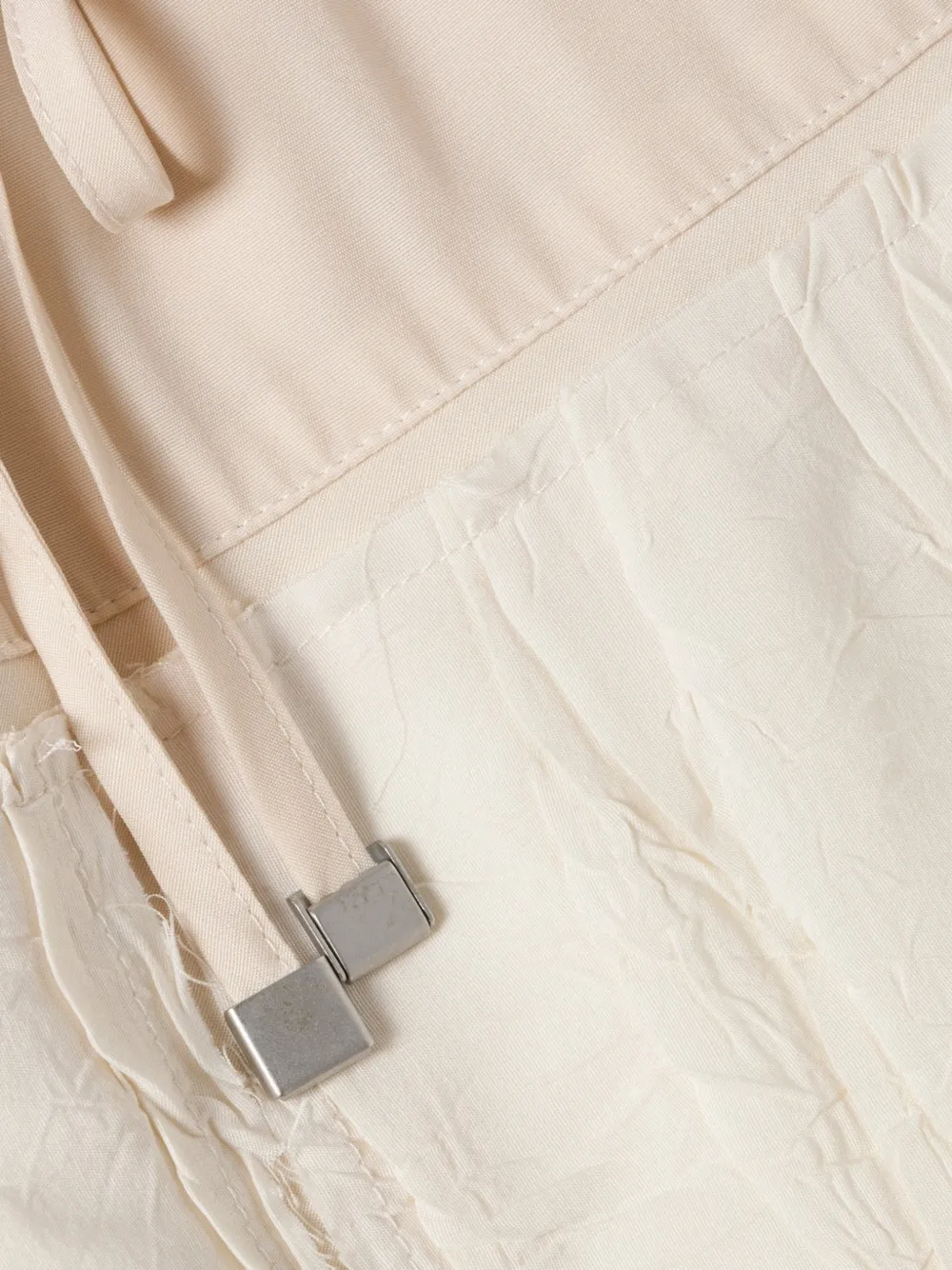 SIMKHAI Huxen midi-rok met trekkoordsluiting Beige