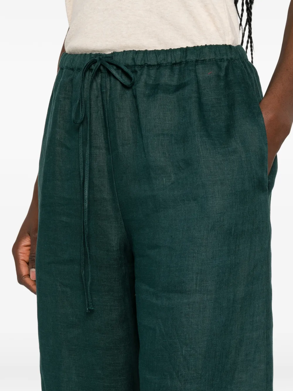Liviana Conti Donna broek met trekkoord Groen