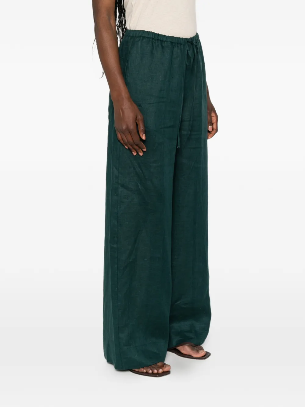 Liviana Conti Donna broek met trekkoord Groen