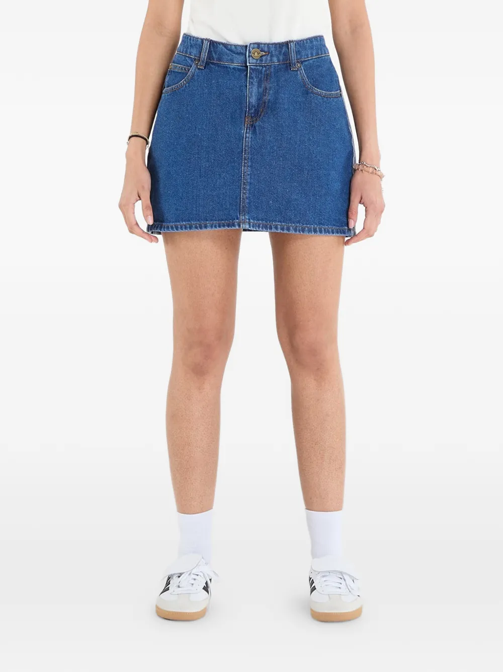 adidas 3-Stripes denim skirt - Blu