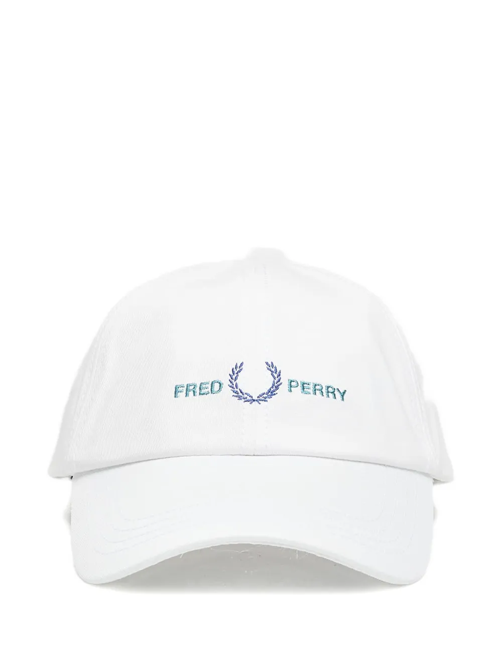 Fred Perry twill logo cotton cap - Bianco