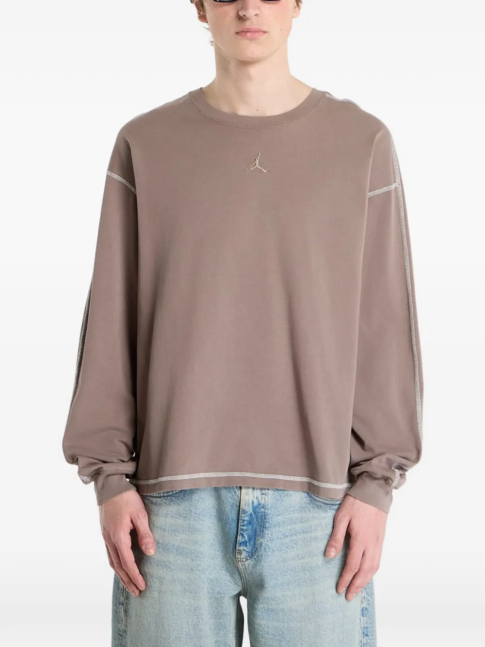 Jordan Heavyweight T-shirt met lange mouwen Bruin