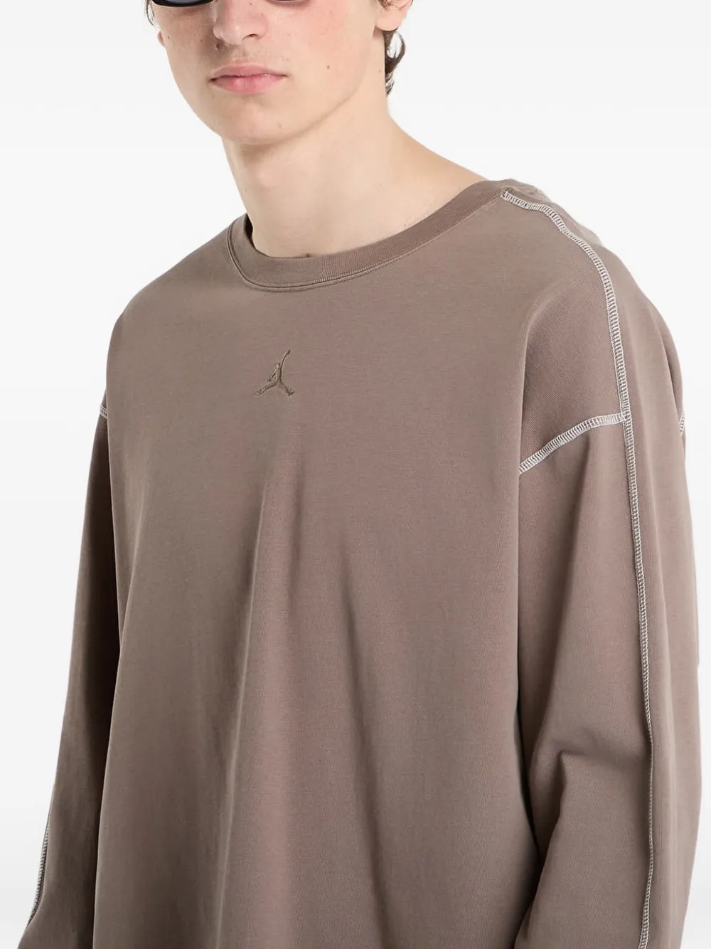 Jordan Heavyweight T-shirt met lange mouwen Bruin