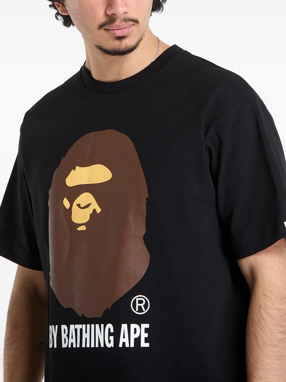 【A BATHING APE】半袖 Tシャツ 100cm A BATHING APE® By Bathing APE TEE T-shirt | Black | FARFETCH